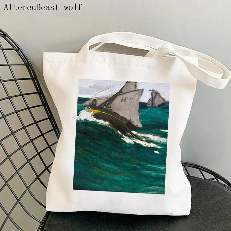 Női vásárlótáska puha monetáris kollázs Nyomtatott Kawaii táska Harajuku Bevásárlóvászon Shopper Bag lány kézitáska Vállas női táska