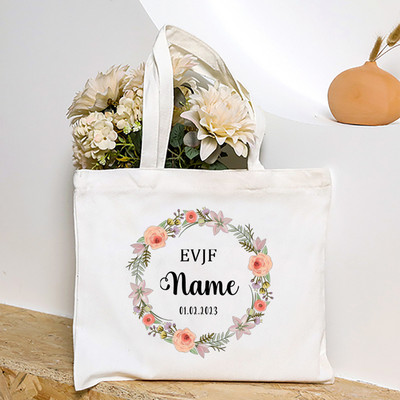 Personalizētas EVJF līgavas māsas rokassomiņas pasūtījuma vārdā Goda kalpones plecu soma Kāzu vecmeitu ballītes rokassomiņas kāzu dāvanas