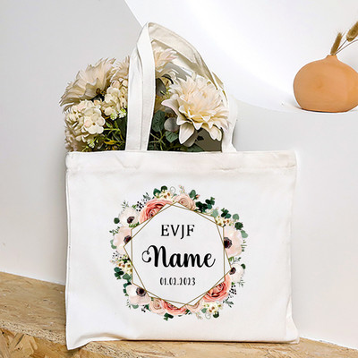 Personalizētas EVJF līgavas māsas rokassomiņas pasūtījuma vārdā Goda kalpones plecu soma Kāzu vecmeitu ballītes rokassomiņas kāzu dāvanas