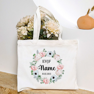 Personalizētas EVJF līgavas māsas rokassomiņas pasūtījuma vārdā Goda kalpones plecu soma Kāzu vecmeitu ballītes rokassomiņas kāzu dāvanas