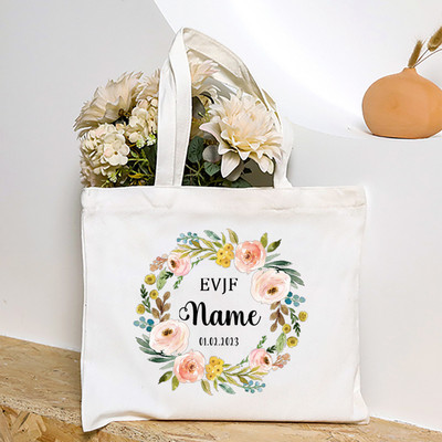 Personalizētas EVJF līgavas māsas rokassomiņas pasūtījuma vārdā Goda kalpones plecu soma Kāzu vecmeitu ballītes rokassomiņas kāzu dāvanas