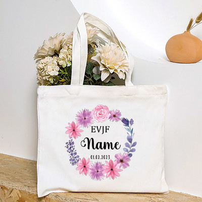 Personalizētas EVJF līgavas māsas rokassomiņas pasūtījuma vārdā Goda kalpones plecu soma Kāzu vecmeitu ballītes rokassomiņas kāzu dāvanas