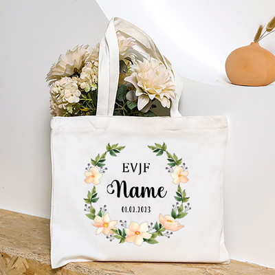 Personalizētas EVJF līgavas māsas rokassomiņas pasūtījuma vārdā Goda kalpones plecu soma Kāzu vecmeitu ballītes rokassomiņas kāzu dāvanas