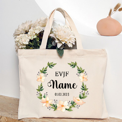 Personalizētas EVJF līgavas māsas rokassomiņas pasūtījuma vārdā Goda kalpones plecu soma Kāzu vecmeitu ballītes rokassomiņas kāzu dāvanas