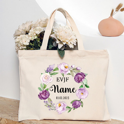 Personalizētas EVJF līgavas māsas rokassomiņas pasūtījuma vārdā Goda kalpones plecu soma Kāzu vecmeitu ballītes rokassomiņas kāzu dāvanas