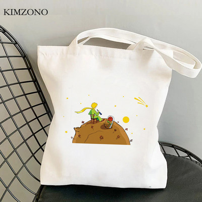 Kis Herceg bevásárlótáska újrahasznosított táska bolsa bolsas de tela vásárló vászon pamuttáska szövet ökobag tasak szövet