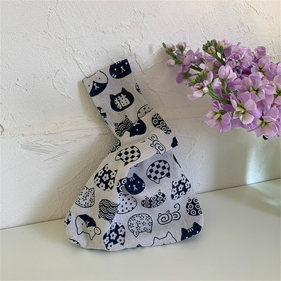 2023 japán mini hordozható csomós csuklótáska női felső fogantyús táska egyszerű pénztárcák kézitáskák vízálló bevásárlótáska telefon kulcstartó