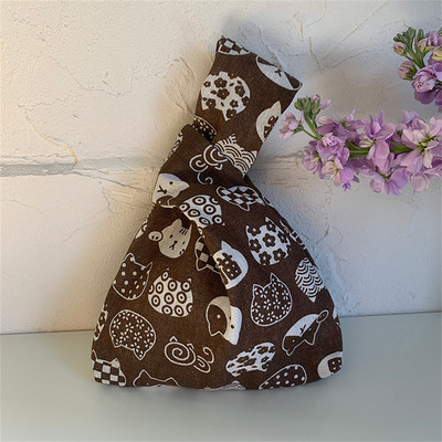 2023 japán mini hordozható csomós csuklótáska női felső fogantyús táska egyszerű pénztárcák kézitáskák vízálló bevásárlótáska telefon kulcstartó