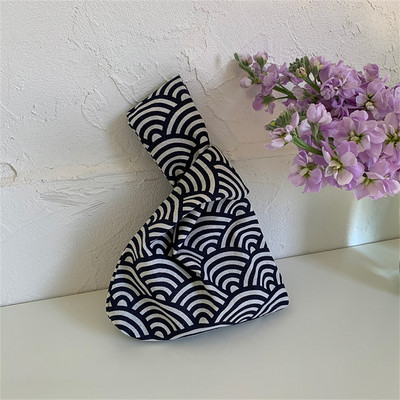 2023 japán mini hordozható csomós csuklótáska női felső fogantyús táska egyszerű pénztárcák kézitáskák vízálló bevásárlótáska telefon kulcstartó