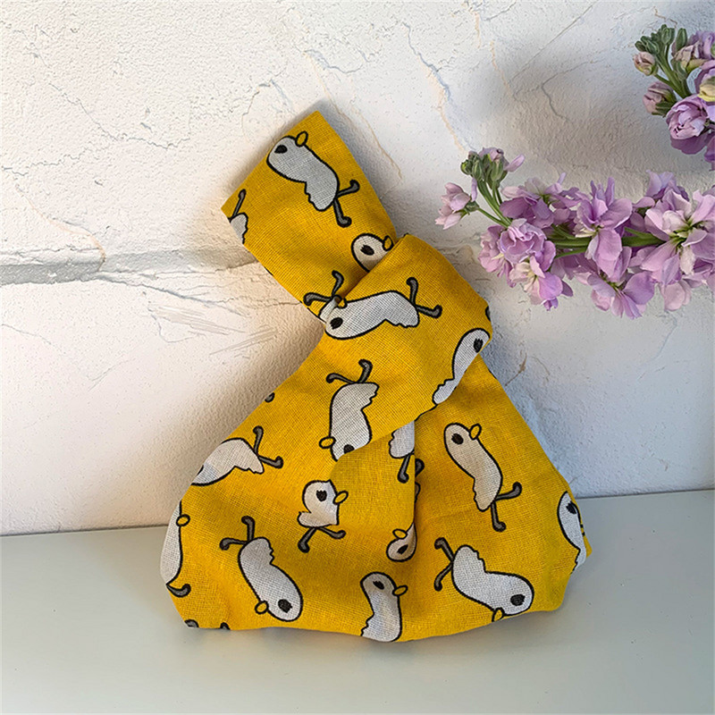 2023 japán mini hordozható csomós csuklótáska női felső fogantyús táska egyszerű pénztárcák kézitáskák vízálló bevásárlótáska telefon kulcstartó