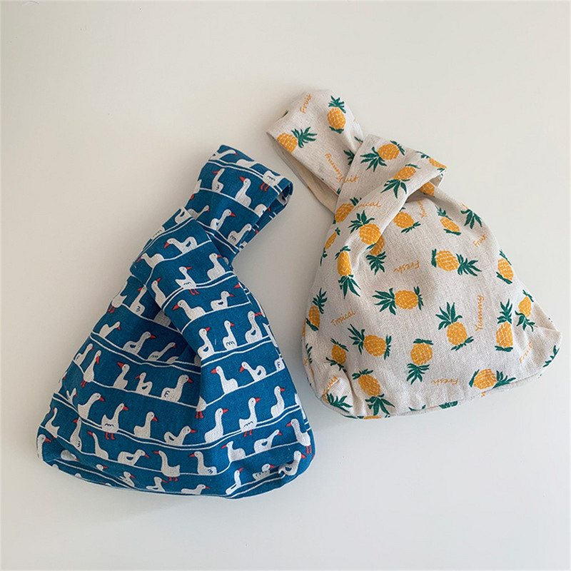 2023 japán mini hordozható csomós csuklótáska női felső fogantyús táska egyszerű pénztárcák kézitáskák vízálló bevásárlótáska telefon kulcstartó