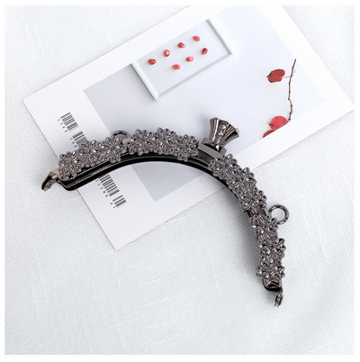 13cm poolring Vintage graveeritud lille ilma auguta keeratava rahakoti raam