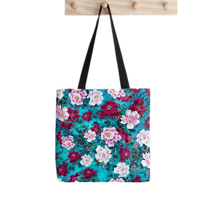 Pirkėjo košmaras prieš Kalėdas Spausdintas krepšys moterims Harajuku pirkėjo rankinė mergina Pečių pirkinių krepšys Lady Canvas Bag