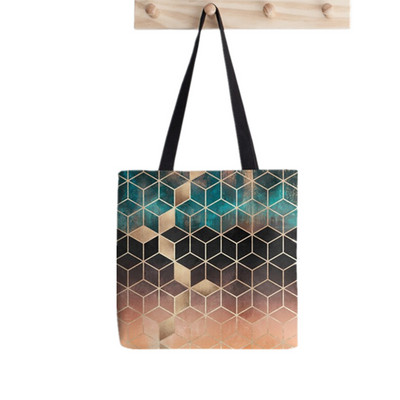 Pirkėjo košmaras prieš Kalėdas Spausdintas krepšys moterims Harajuku pirkėjo rankinė mergina Pečių pirkinių krepšys Lady Canvas Bag