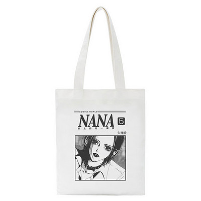 Torbe za kupovinu Nana Anime Manga Ren Honjo Kawaii Torba za djevojke Print Platnena velika torba Ručne torbe Ženska torba Harajuku Torba za rame
