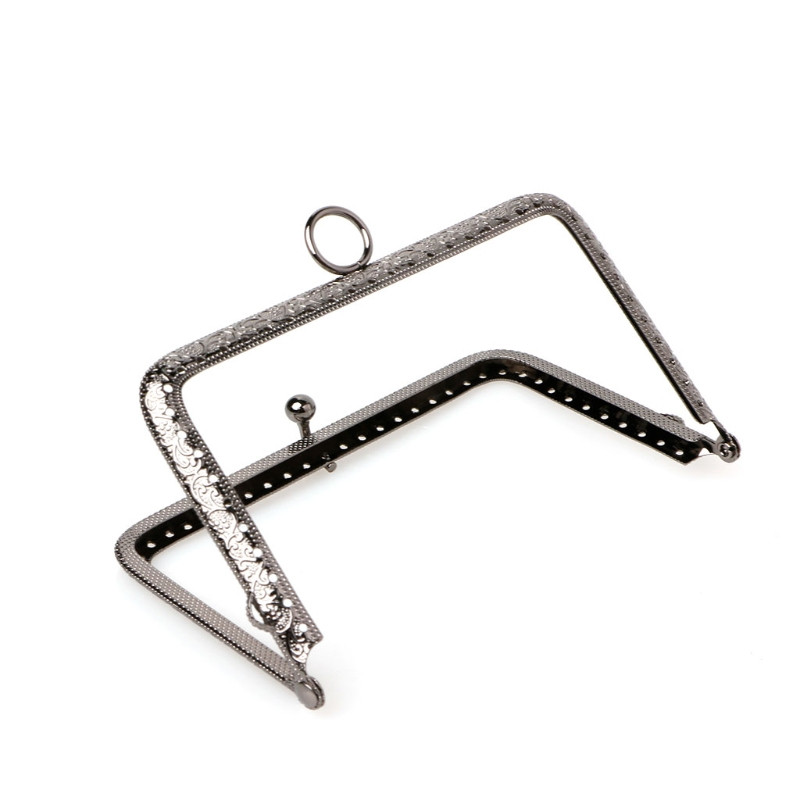 1Pc DIY torbica torbica ručka novčići metalna poljubac kopča okvir brave 13,8 cm