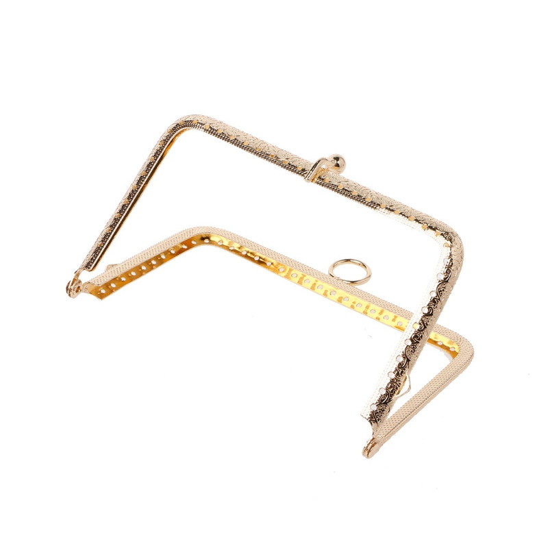 1Pc DIY torbica torbica ručka novčići metalna poljubac kopča okvir brave 13,8 cm