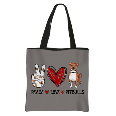 Višekratna kupovna torba sa printom slatkog psa Chihuahua Ženske modne torbe na rame za putovanja Djevojke Platnena velika torba Ručna torba