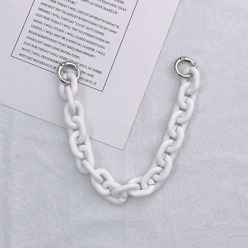 1 db akrilgyanta táska pánt válltáska kézitáska lánc levehető övek fogantyú barkácstáska tartozékok telefon lánc akasztó lánc