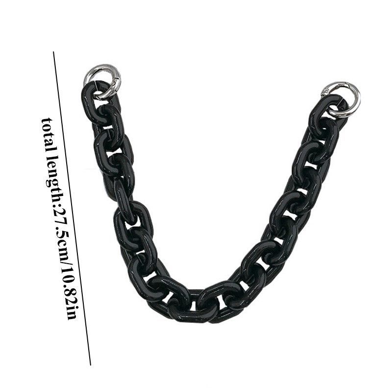 1 db akrilgyanta táska pánt válltáska kézitáska lánc levehető övek fogantyú barkácstáska tartozékok telefon lánc akasztó lánc