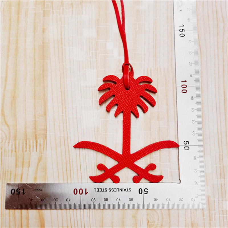 Új szaúd-arábiai nemzeti jelkép divat valódi bőr arab betűkkel varázslatos testreszabott női bőr, divatos medáldísz