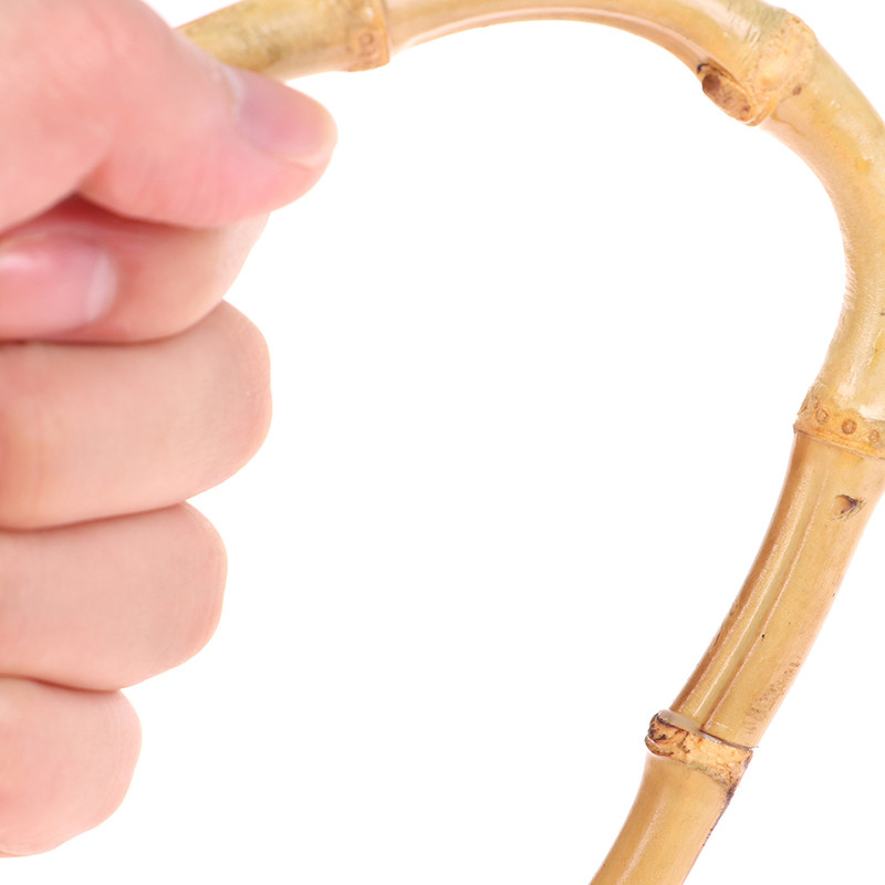 12cm/15cm Okrugla torba od bambusa Drvene ručke Ručno izrađena vintage zamjena za torbicu DIY dodaci za torbe Ručke za torbe