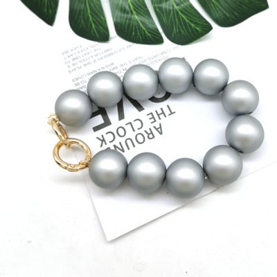 MM FOND 25 mm átmérőjű nagy méretű női matt lakk kézitáska pánt női válltáskák övek dekorációs táska csíkos táska kiegészítők