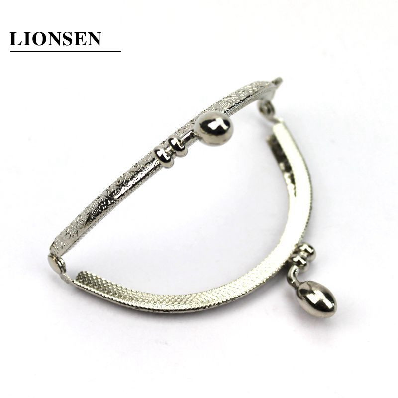 LIONSEN 8,5 cm Bud Retro apaļš metāla maka rāmja rokturis sajūga somai monētu skūpsts aizdare Slēdzene antīkas bronzas aparatūras somas piederums