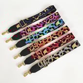 Široke naramenice s leopard uzorkom od 3,8 cm, ženski prilagođeni produženi dijagonalni remen za torbu na jedno rame