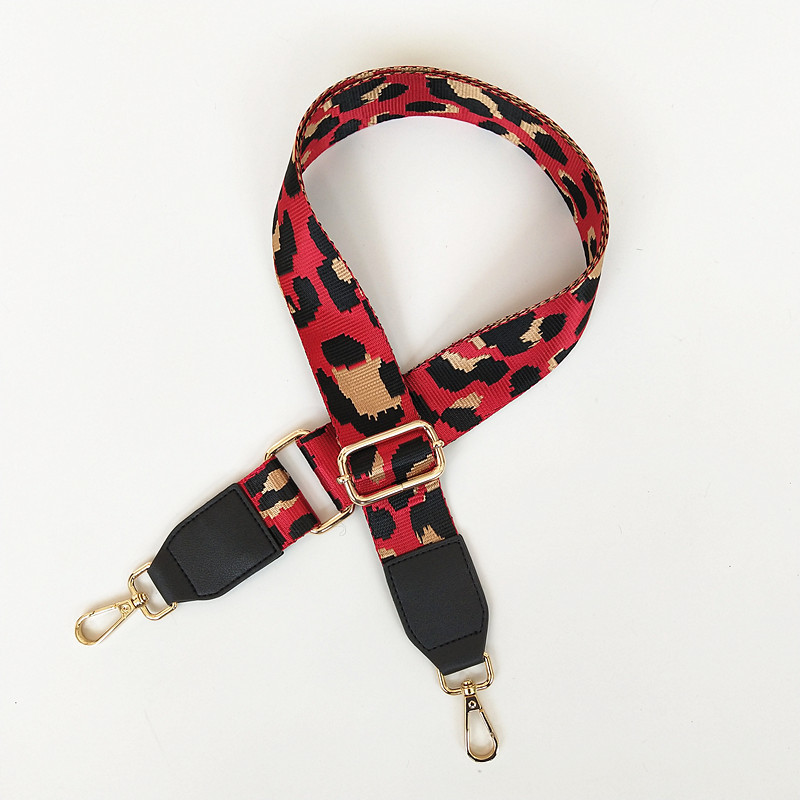 Široke naramenice s leopard uzorkom od 3,8 cm, ženski prilagođeni produženi dijagonalni remen za torbu na jedno rame