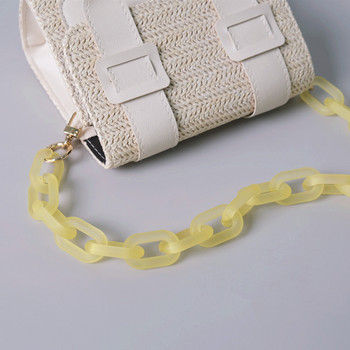 Νέο αξεσουάρ μόδας γυναικεία τσάντα Αντικατάσταση αλυσίδας αποσπώμενων εξαρτημάτων Candy Cute ματ λουράκι Γυναικεία ακρυλική αλυσίδα λαβής ώμου