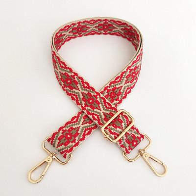 Széles etnikai stílusú jacquard táskapánt, állítható vállpánttal állítható táska, öv, hímzés, szövés táska fogantyú, kézitáska-tartozékok