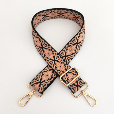 Széles etnikai stílusú jacquard táskapánt, állítható vállpánttal állítható táska, öv, hímzés, szövés táska fogantyú, kézitáska-tartozékok