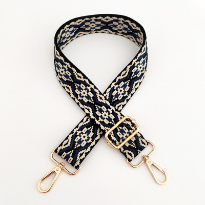 Széles etnikai stílusú jacquard táskapánt, állítható vállpánttal állítható táska, öv, hímzés, szövés táska fogantyú, kézitáska-tartozékok