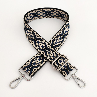 Széles etnikai stílusú jacquard táskapánt, állítható vállpánttal állítható táska, öv, hímzés, szövés táska fogantyú, kézitáska-tartozékok