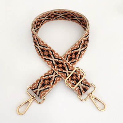 Széles etnikai stílusú jacquard táskapánt, állítható vállpánttal állítható táska, öv, hímzés, szövés táska fogantyú, kézitáska-tartozékok