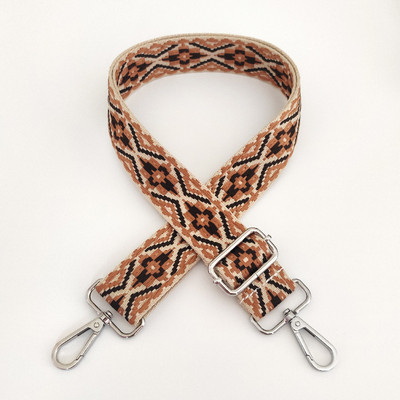 Széles etnikai stílusú jacquard táskapánt, állítható vállpánttal állítható táska, öv, hímzés, szövés táska fogantyú, kézitáska-tartozékok