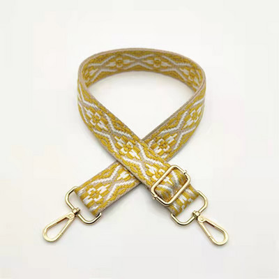 Széles etnikai stílusú jacquard táskapánt, állítható vállpánttal állítható táska, öv, hímzés, szövés táska fogantyú, kézitáska-tartozékok