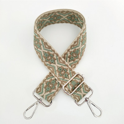 Széles etnikai stílusú jacquard táskapánt, állítható vállpánttal állítható táska, öv, hímzés, szövés táska fogantyú, kézitáska-tartozékok