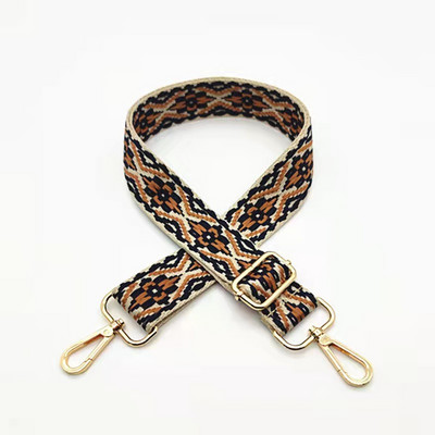 Széles etnikai stílusú jacquard táskapánt, állítható vállpánttal állítható táska, öv, hímzés, szövés táska fogantyú, kézitáska-tartozékok