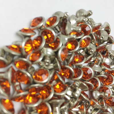 Novi 16 boja DIY 100PCS 6MM mješoviti hardver zakovice plavo narančaste kristalne zakovice kožne rukotvorine punk nitne za DIY izradu torbi cipela