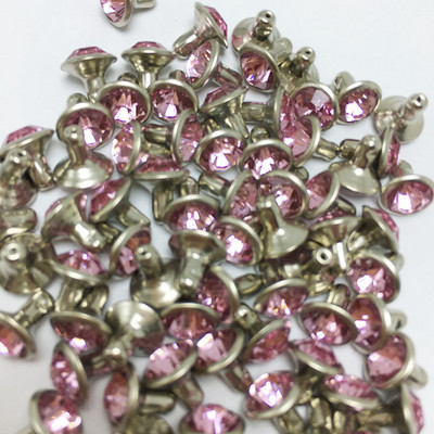 Novi 16 boja DIY 100PCS 6MM mješoviti hardver zakovice plavo narančaste kristalne zakovice kožne rukotvorine punk nitne za DIY izradu torbi cipela