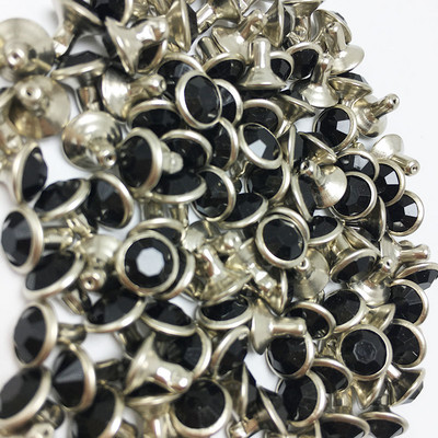 Novi 16 boja DIY 100PCS 6MM mješoviti hardver zakovice plavo narančaste kristalne zakovice kožne rukotvorine punk nitne za DIY izradu torbi cipela