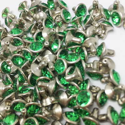 Novi 16 boja DIY 100PCS 6MM mješoviti hardver zakovice plavo narančaste kristalne zakovice kožne rukotvorine punk nitne za DIY izradu torbi cipela