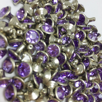 Novi 16 boja DIY 100PCS 6MM mješoviti hardver zakovice plavo narančaste kristalne zakovice kožne rukotvorine punk nitne za DIY izradu torbi cipela