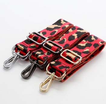 Leopard λουριά τσάντα Γυναικείες τσάντες ώμου Messenger ζώνη Ρυθμιζόμενη με φαρδύ λουράκι Εξάρτημα τσάντας Αξεσουάρ Γυναικείο λουράκι τσάντα χιαστί