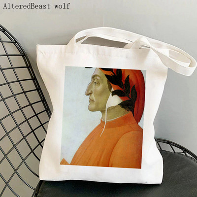 Vásárló Venus születése Botticelli Nyomtatott táska női Harajuku vásárló kézitáska lány Vállas bevásárlótáska Lady Canvas Bag