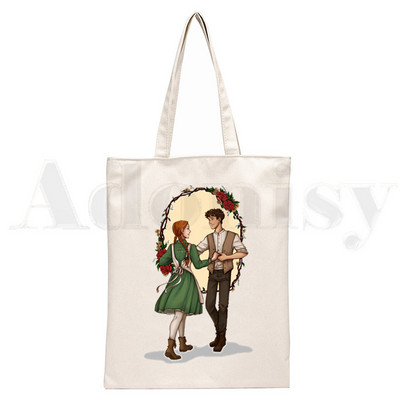 Anne Shirley Green Gables Ručne torbe Torbe na rame Ležerna kupovina Djevojačka torba Ženska elegantna platnena torba