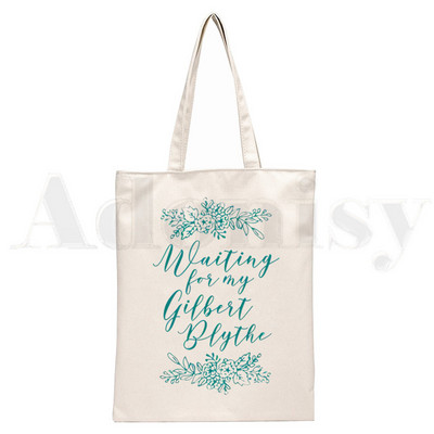 Anne Shirley Green Gables Ručne torbe Torbe na rame Ležerna kupovina Djevojačka torba Ženska elegantna platnena torba