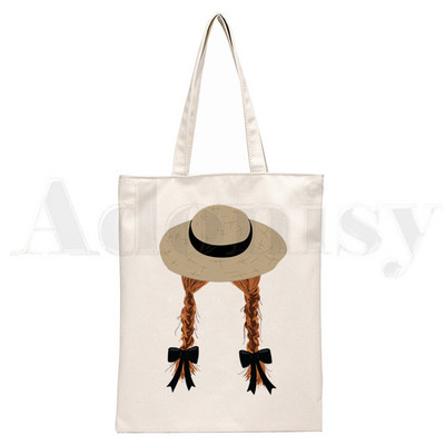 Anne Shirley Green Gables Ručne torbe Torbe na rame Ležerna kupovina Djevojačka torba Ženska elegantna platnena torba